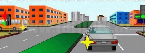 Minik avtomobilinin sürücüsü geriyə dönərkən avtobusa yol verməlidir?
