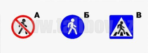 Hansı nişan piyada zolağını göstərir?